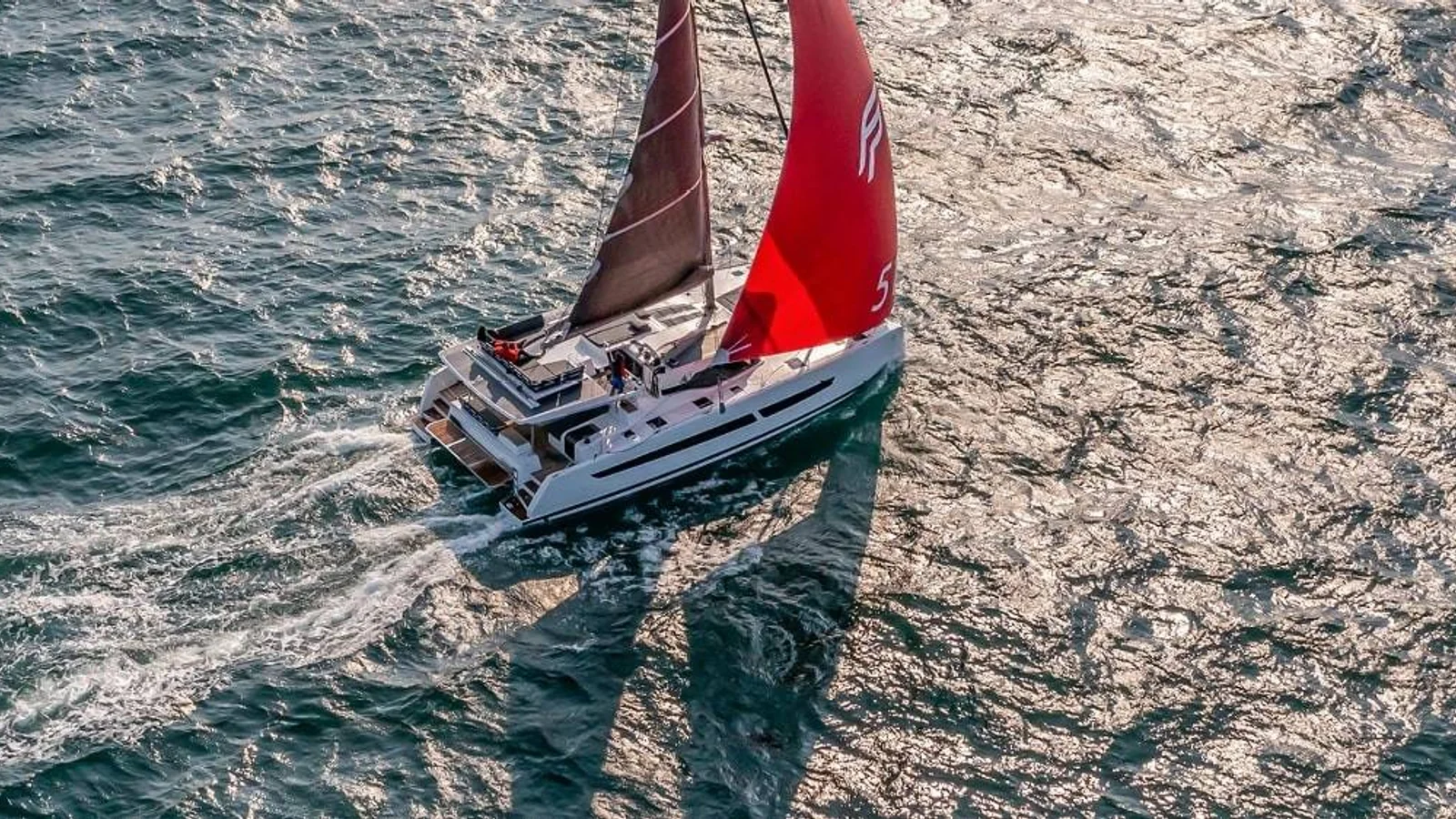 Fountaine Pajot Aura 51 sailing from the official builder article